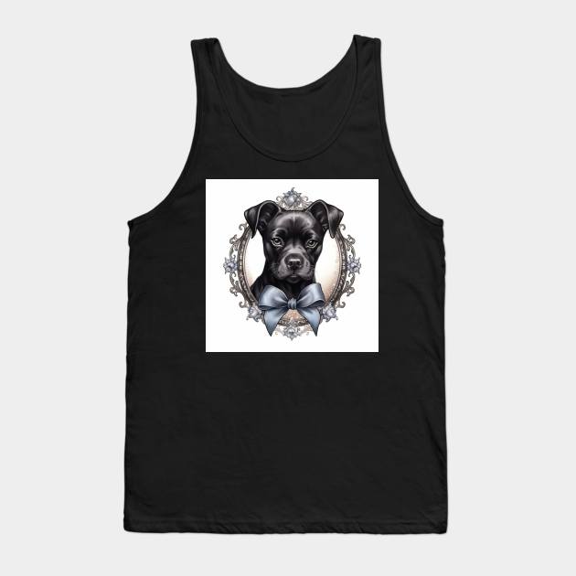 Black Staffy Tank Top by Enchanted Reverie